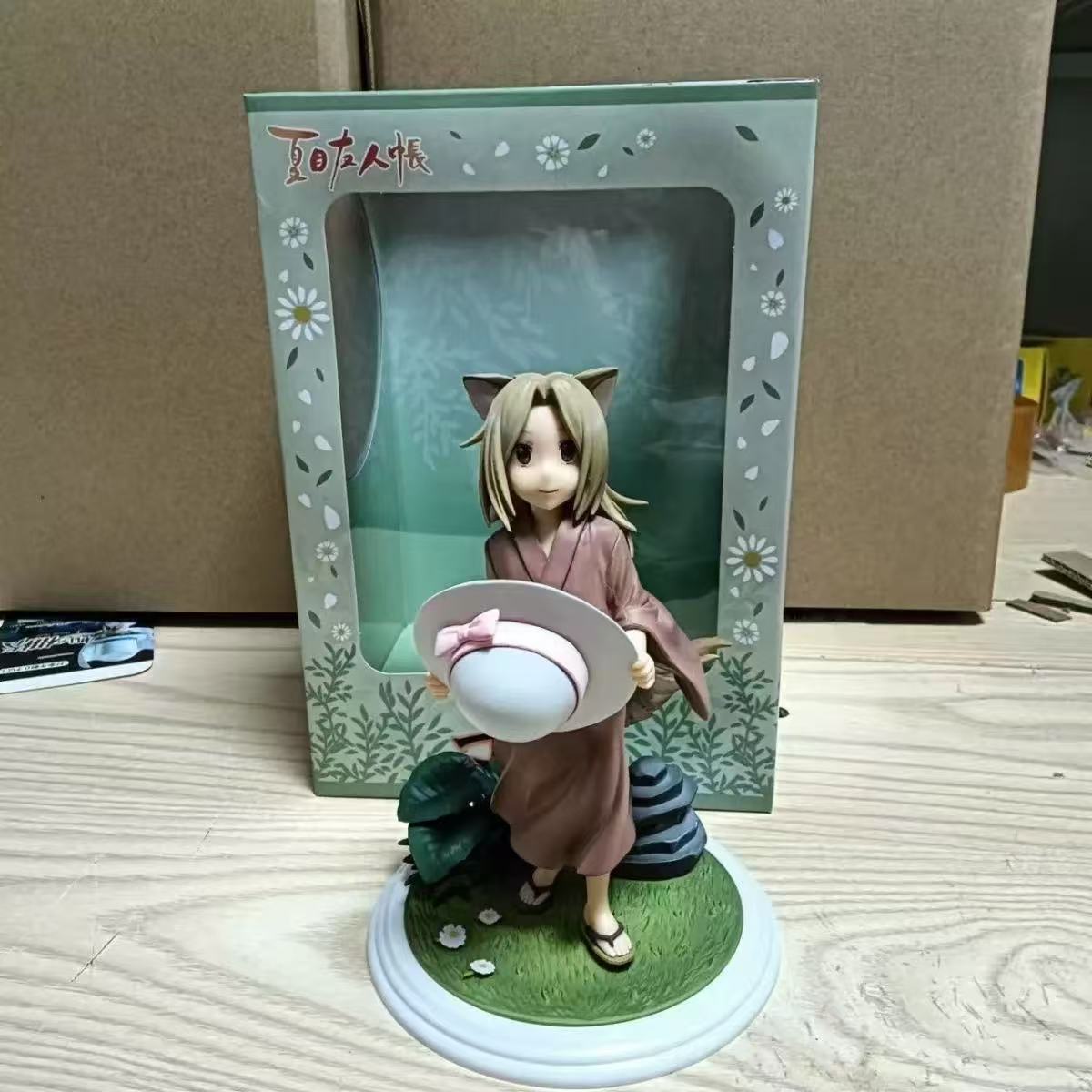 

18CM Kogitsune Anime Natsume Yuujinchou Figure Animation Model Toys Gifts Collection Decoration Ornaments Long Hair PVC