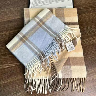 100% Australian Wool Scarf - Women's Winter British Style, High-End, 2025 Edition, Perfect Birthday Gift