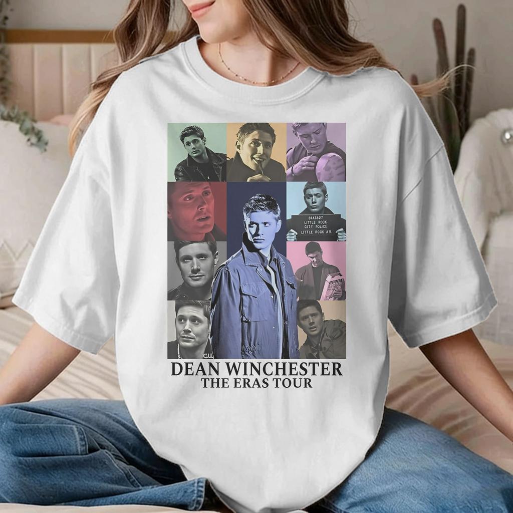 Unisex Unisexs Tshirts Dean Winchester Eras Tour Crazy Pure Cotton Tee Shirt Supernatural T Shirt Round Collar Clothes Summer
