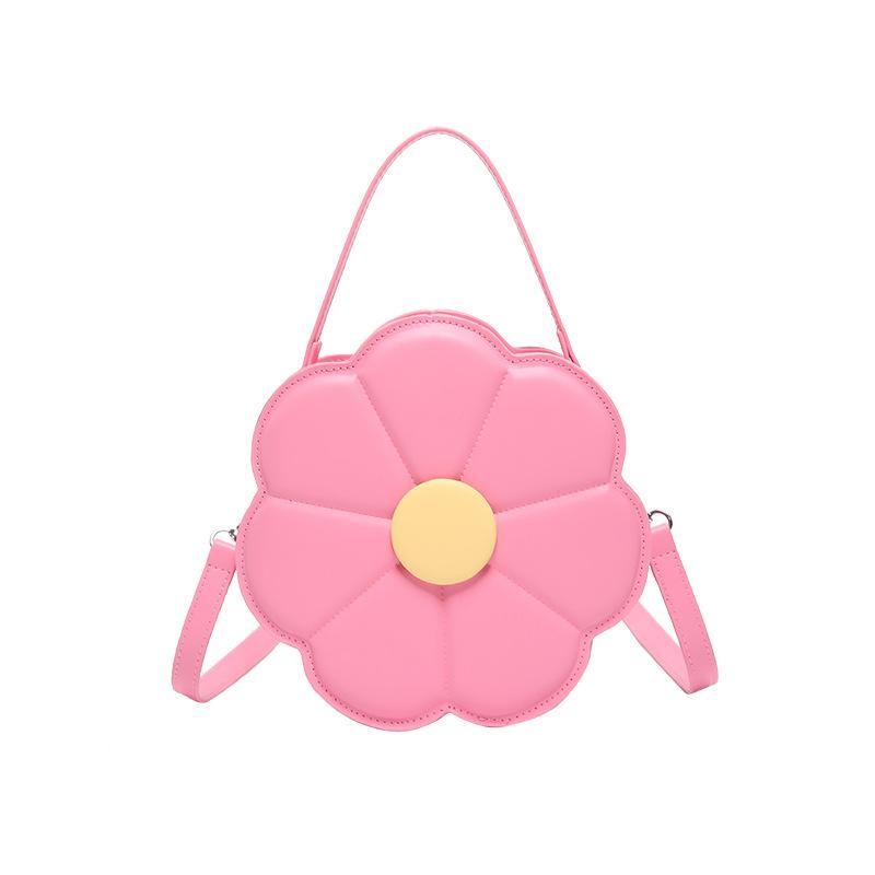 Summer bag 2025 new small fresh literary chain flower foreign shoulder candy color crossbody small round bag girl
