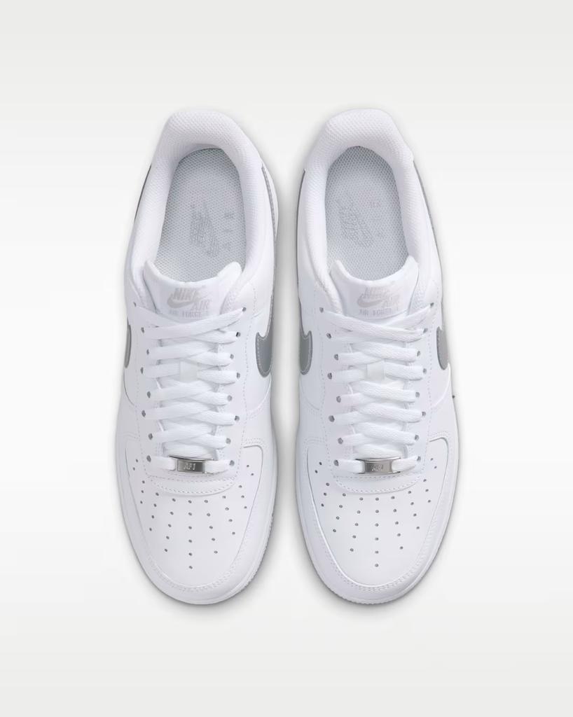 FJ4146-134 Nike Air Force 1 Low '07 "White/Metallic Silver" (Men's)