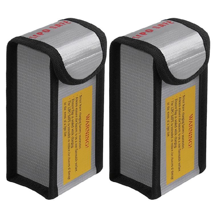 

2 Pieces Fireproof Lipo Safe Bags Storage Container LiPo Guard Pouch 1 серебряный