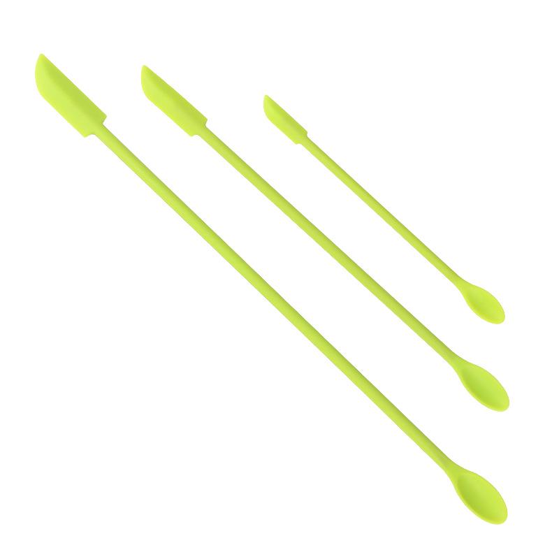 Mini Silicone Spatula and Bottle Scraper Set - 3 Pieces