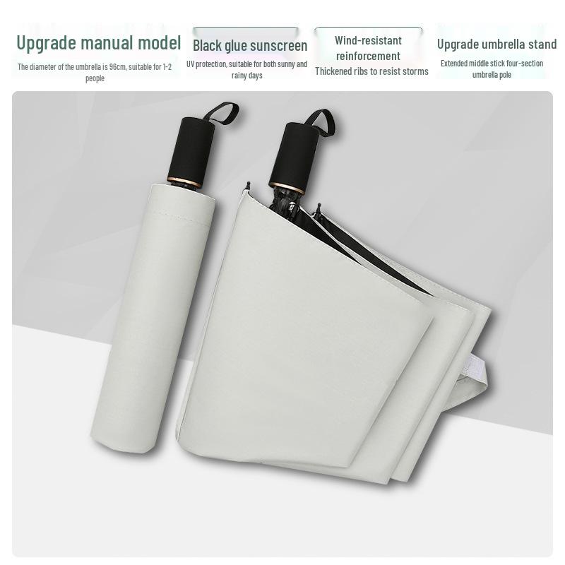 24-Rib Windproof Sun Protection Umbrella for Rain or Shine, Customizable Advertising Umbrella