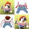 Funny Pet Puppy Clothes Halloween Pet Dog Costumes Comical Outfits Holding A Knife Set Pet Cat Dog Festival Party Clothing