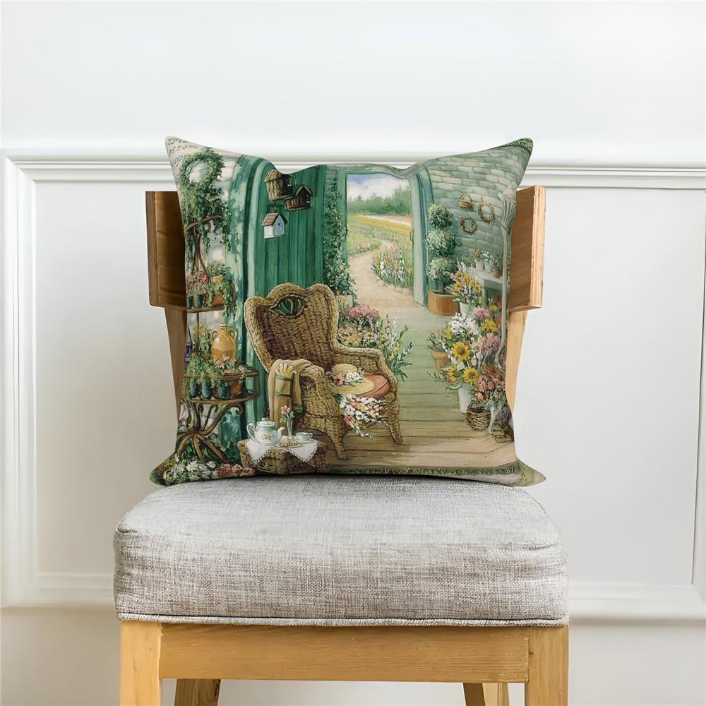 

Декоративная наволочка для домашнего декора, дивана, декоративная подушка для садового цветка, фермерского дома 40x40cm