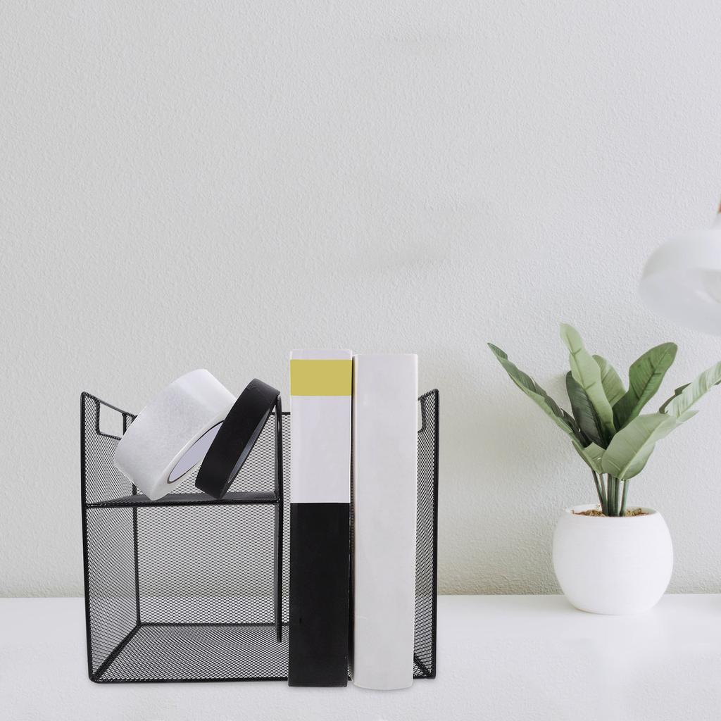 Ordnerhalter Aktenorganizer Multifunktionales Schreibtischregal für Homeoffice Arbeitsplatzaufbewahrung Effizientes Papier Magazin Buchständer