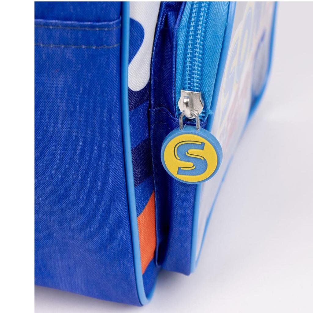 Sonic Kids Backpack with 1 Zipper 30x25x12cm Lightweight Durable School Bag for Boys Girls