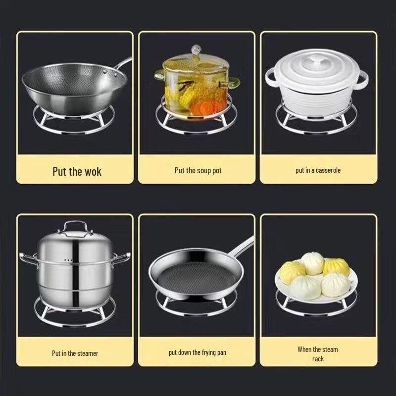 ZISIZ Stainless Steel Multi-purpose Kitchen Steamer & Pot Rack