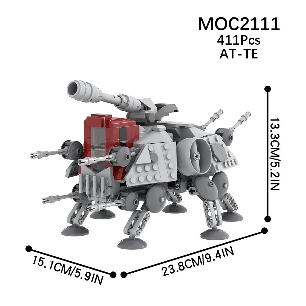 MOOXI Space Wars Walking Machine Model MOC Bricks DIY Diorama Adult Children Toys Building Block Set Montessori Gifts Decoration