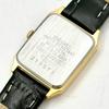Used [New Battery] SEIKO Seiko Ladies Watch Gold Rectangular 4N21-5090 210073 New Belt