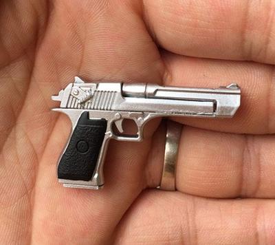 [TOYBARJAPAN] 1/6 Scale Figure Accessory/Military Silver Eagle Pistol Weapon