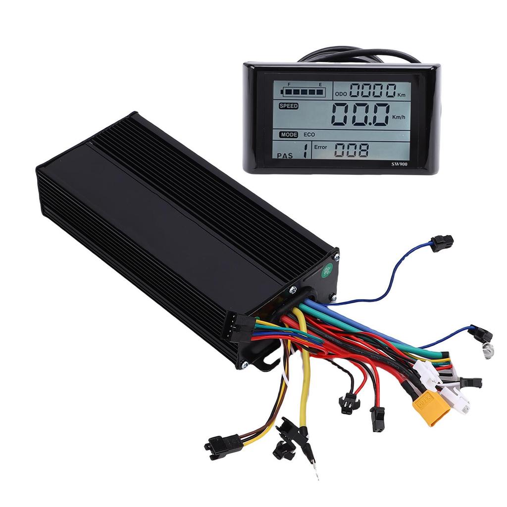 E-Bike Controller LCD Display Kit 36V 48V 52V 35A 3 Modi Bürstenloser Motorcontroller und SW900 LCD Display Panel