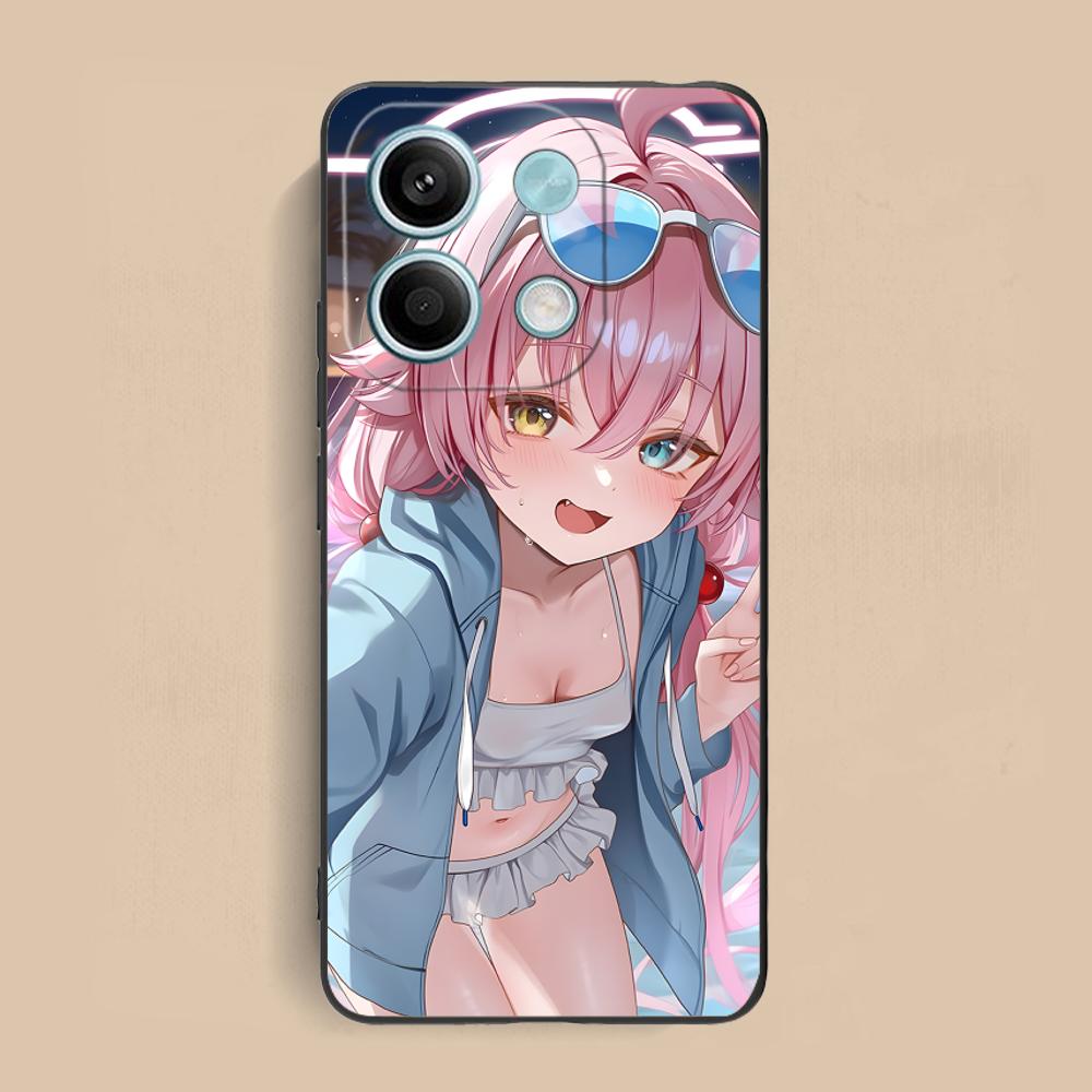 Blue Archive Takahashi Hoshino Phone Case for Xiaomi Redmi Note 14 13 12 11 A5 3 2 1 Pro Plus 4G 5G Colour Printing Cover Luxury