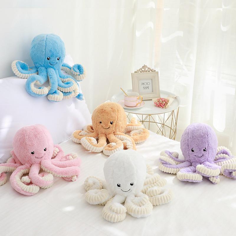 Lovely Simulation Octopus Pendant Plush Toy Soft Stuffed Animal Kawaii Octopus Dolls Toys for Kids Birthday Gift Home Decoration