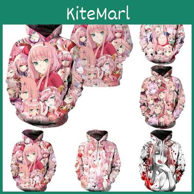Hanorac Unisex Confortabil și Elegant cu Model Anime Darling In The Franxx Zero Two