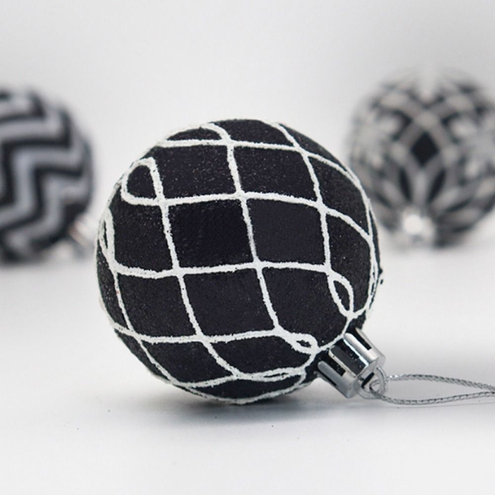 6ks Kulaté vánoční přívěsky 6cm Ozdoby na okno Vánoční koule Párty Svátek