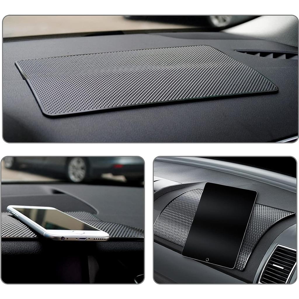 Pack of 2 Non-Slip Mat for Car Dashboard Non-Slip Pads Silicone Fixing Cushion Used for Car Decorations, Glasses, Mobile Phones