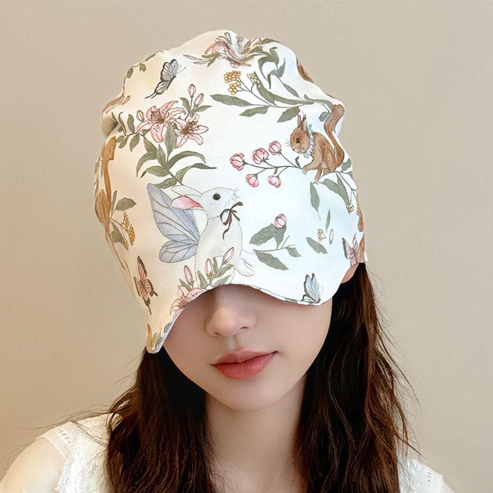 2in1 Postpartum Confinement Hat Eye Mask Postpartum Cap Women's Sleep Cap  Postpartum Confinement