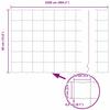 Welded Wire Fence with Concrete Base 25 X 0.4 M (W X H)