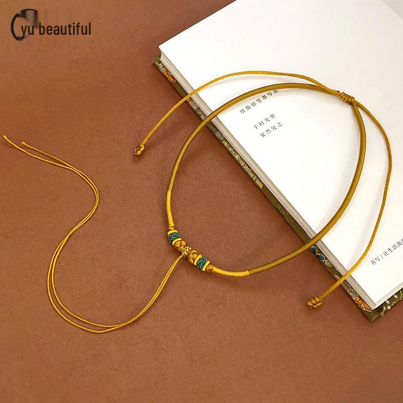 

Baby Longevity Gold Lock Necklace: Red Collar Koi Design for 1st Birthday Gift