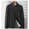 Spring and Autumn Men's Stand Collar Jacket Men's Executive Casual Business Men's Wear Middle-aged Dad's Coat