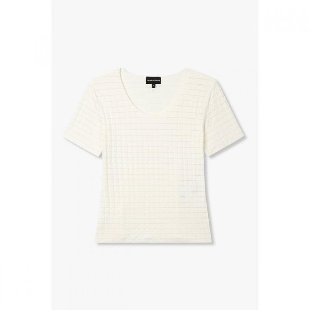 Emporio Armani Women S STreTch Jacquard T ShirT A526126509 S