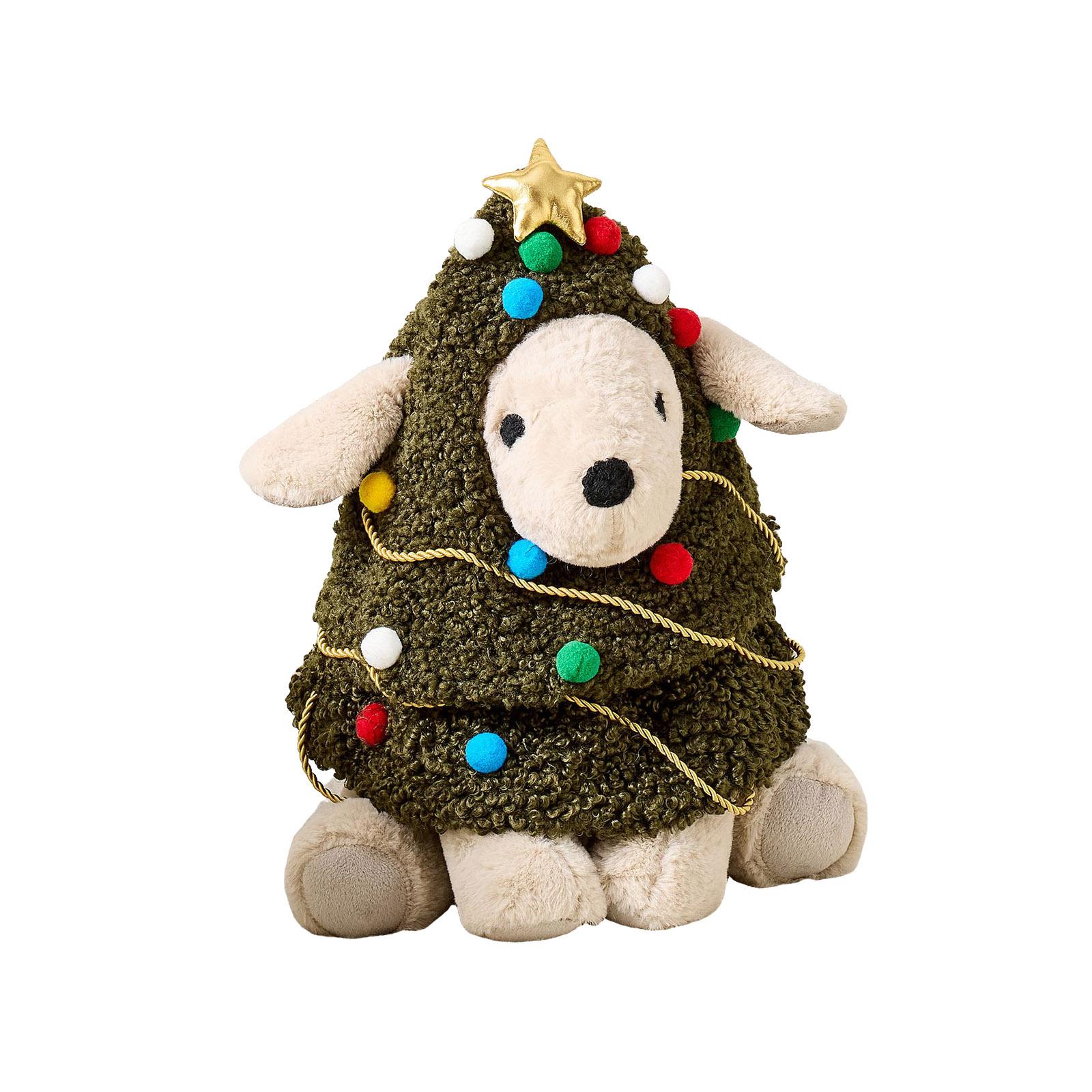 

Christmas Themed Plush Dog Christmas Tree Shaped Doll One Size