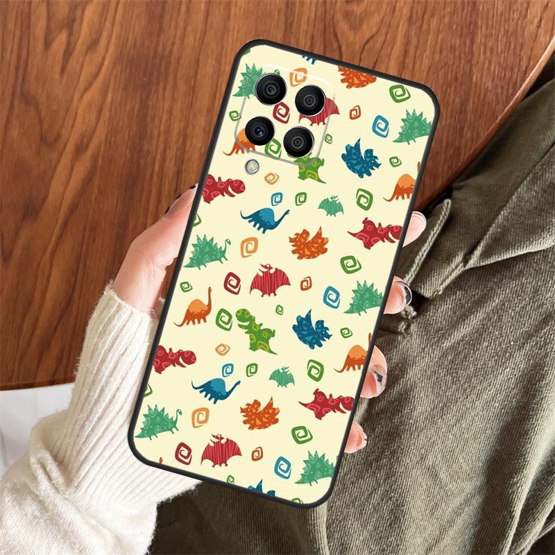 Skeleton Dinosaur Pattern Case For Samsung Galaxy M12 M32 M52 M35 M55 M15 M11 M13 M14 M06 M16 M36 M56 M31 M53 M34 M54