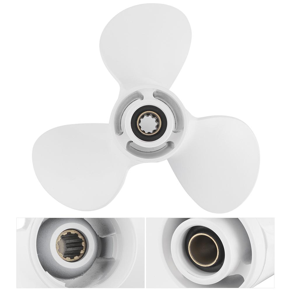 Aluminium Alloy Propeller 10 Spline Tooth 3 Blades 664‑45947‑01‑EL Fit for Yamaha 20‑30HP