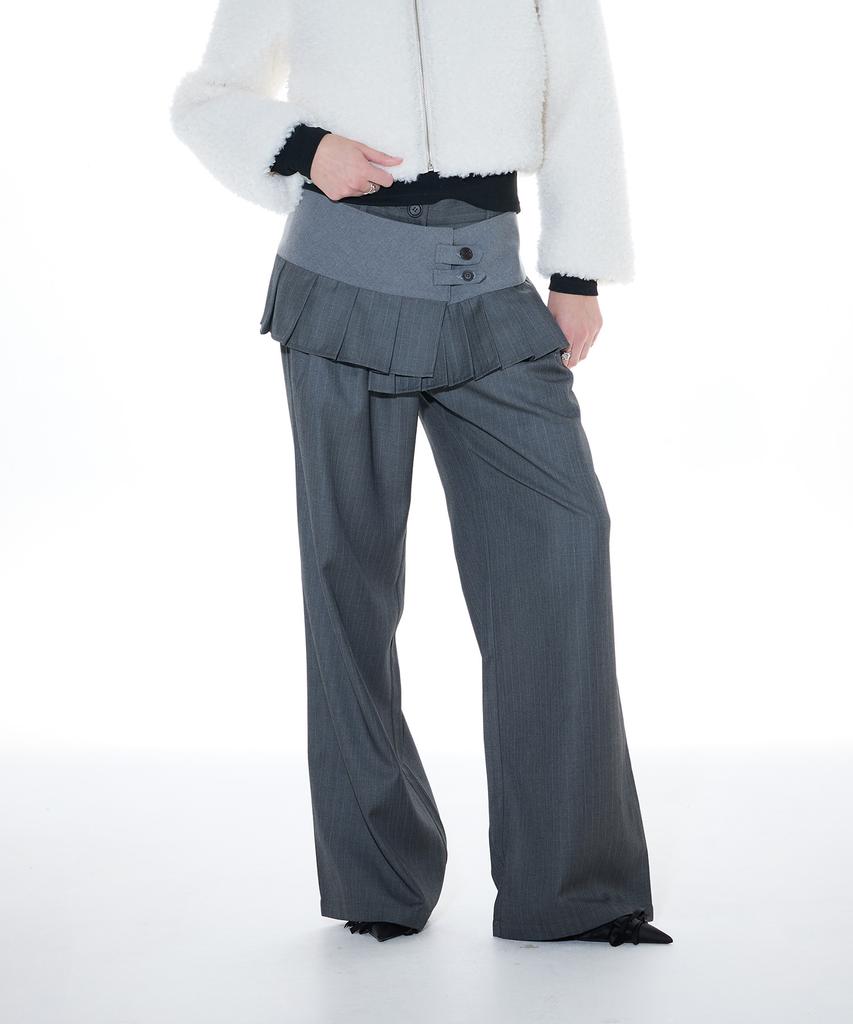 LARTIGENT L14 Pleats Wrap Set (Gray)