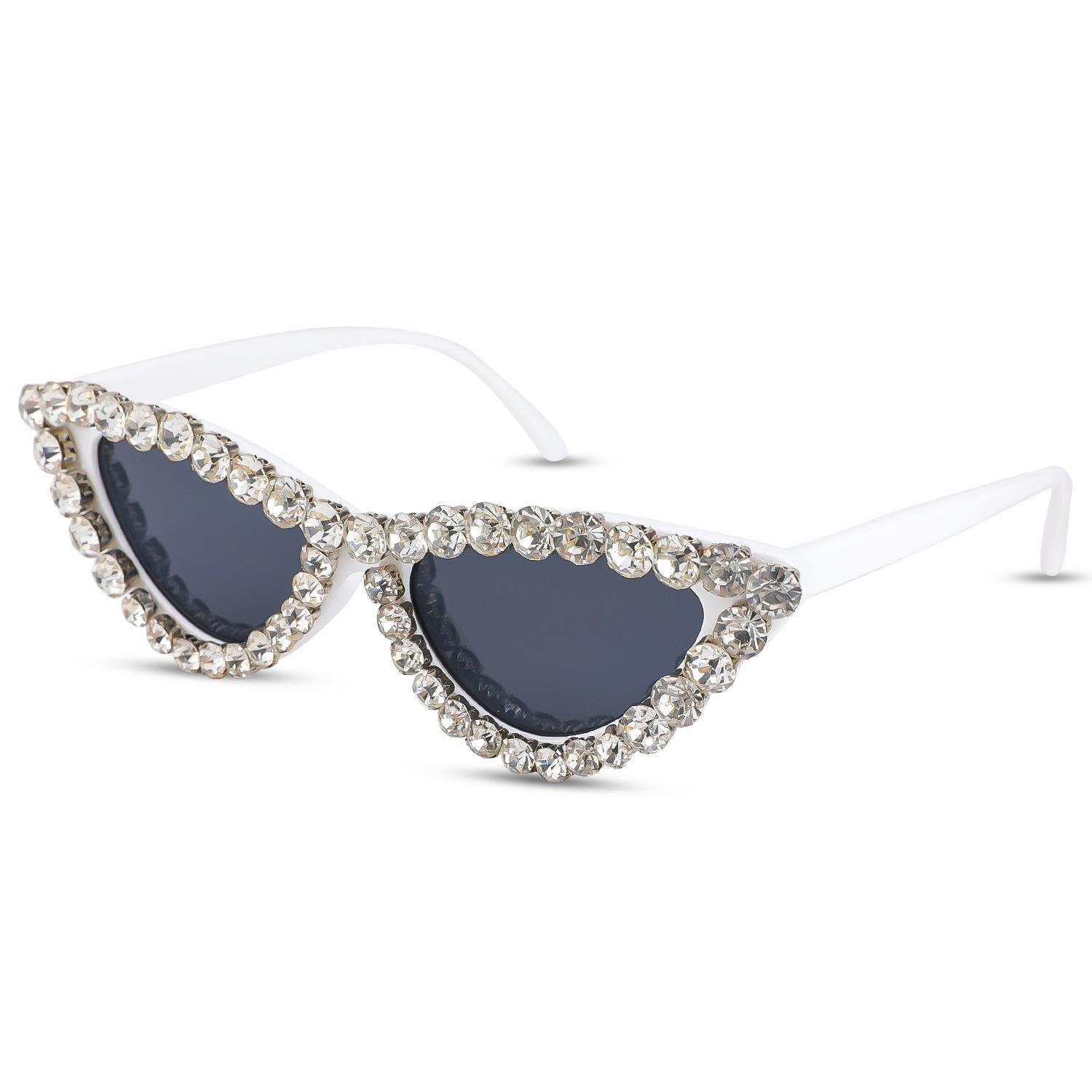 JYL Sunglasses Cat Eye Ladies Uv Protection Diamond Runway Use 180-2 A-16522