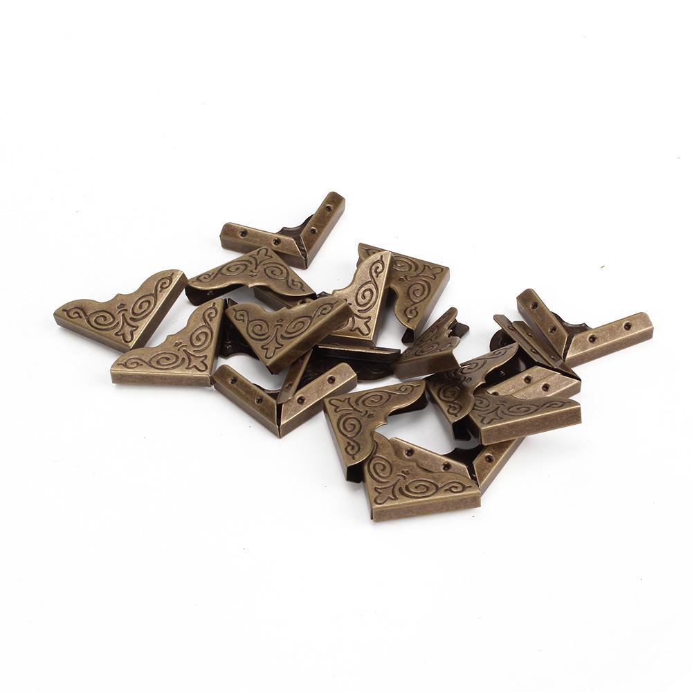20pcs Elegant Bronze Album Edge Cover Corner Protector 25x4mm Ntebook Gards