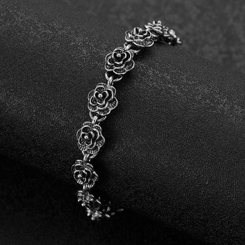 Blumenanhänger Rosenarmband für Damen Koreanischer Stil Süßes Temperament 1 Stück Modeschmuck für Teenager-Mädchen
