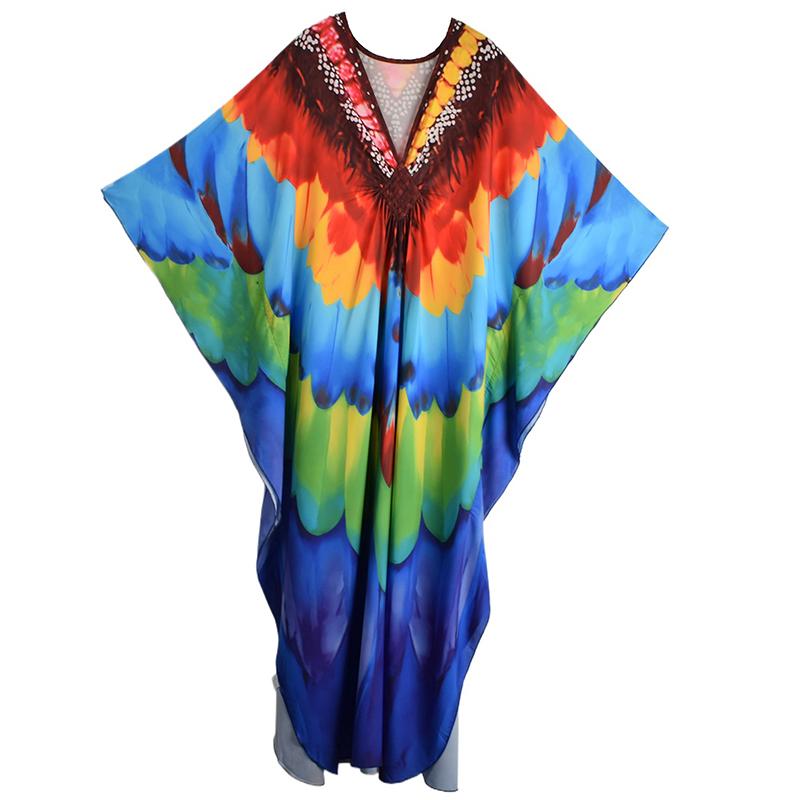 Xitao V-neck Patchwork Printing Dress GJ1212