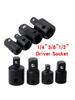 1pc Mpact Grade Socket Adapter Kit Electrophoresis Steel Ball Electric Drill Adapter + Reducing Sock