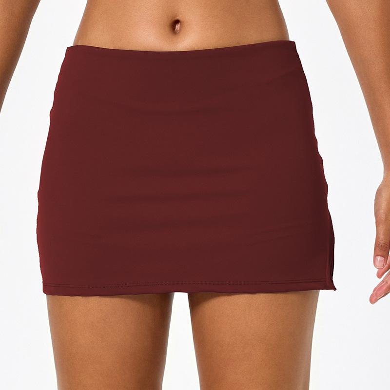 

Топ для йоги на одно плечо с нагрудной вставкой - Неровный крой, Открытая спина, Фитнес-топ с теннисной юбкой M