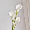 10Pcs Artificial EVA White Calla Lily Flowers Wedding Decor Bridal Bouquet Fake Hoonlily Flowers Home Decoration Party Floral