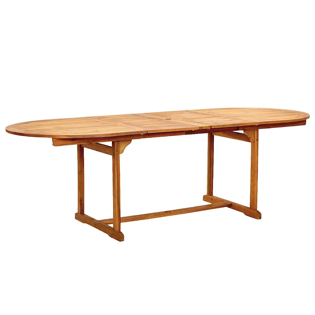 Vidaxl 7-Cz. Garden Furniture Set, Solid Acacia Wood and Textilene