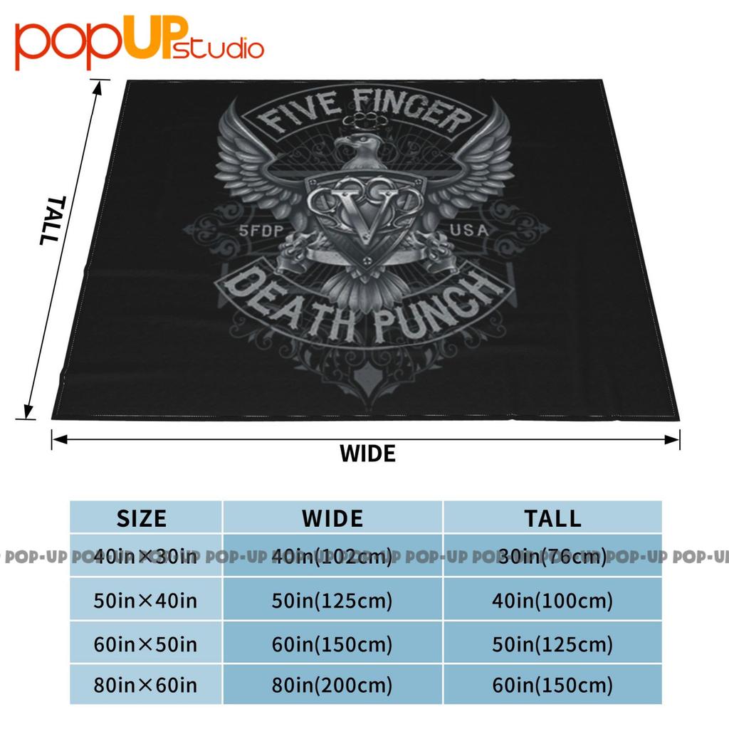 Cfive Finger Death Punch 5Fdp Silver Eagle Crest Ultra-Soft Blanket Quilt Winter Sofa Cover Bed Covers