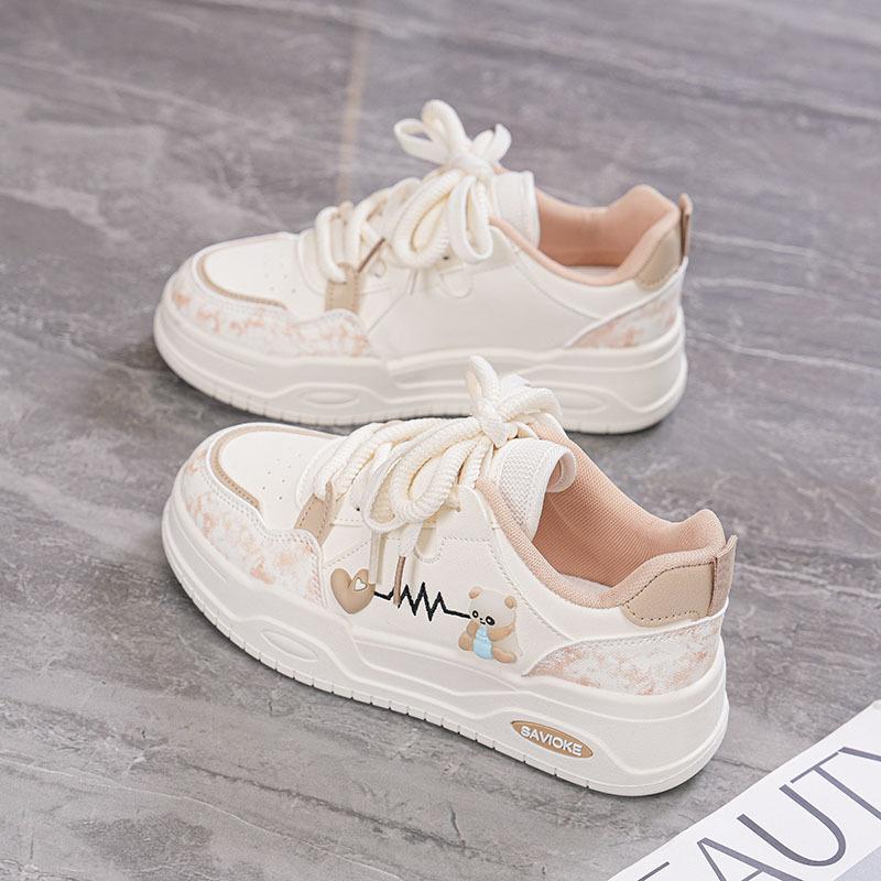 Fashion Women's Vulcanized Shoes 2025 Autumn Fashion Outdoor Non-slip Running Shoes Comfortable Lace Up Casual Sneakers Zapatos Mujer