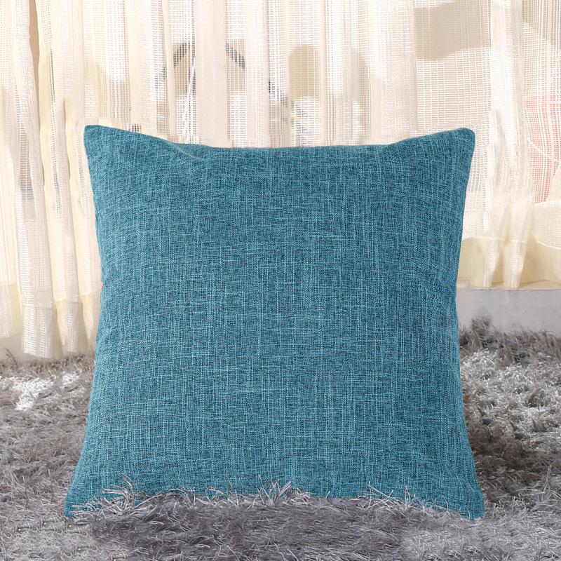 Ins Style Thick Linen Pillow Case Sofa Cushion Bedside Soft Bag Cushion Pillow
