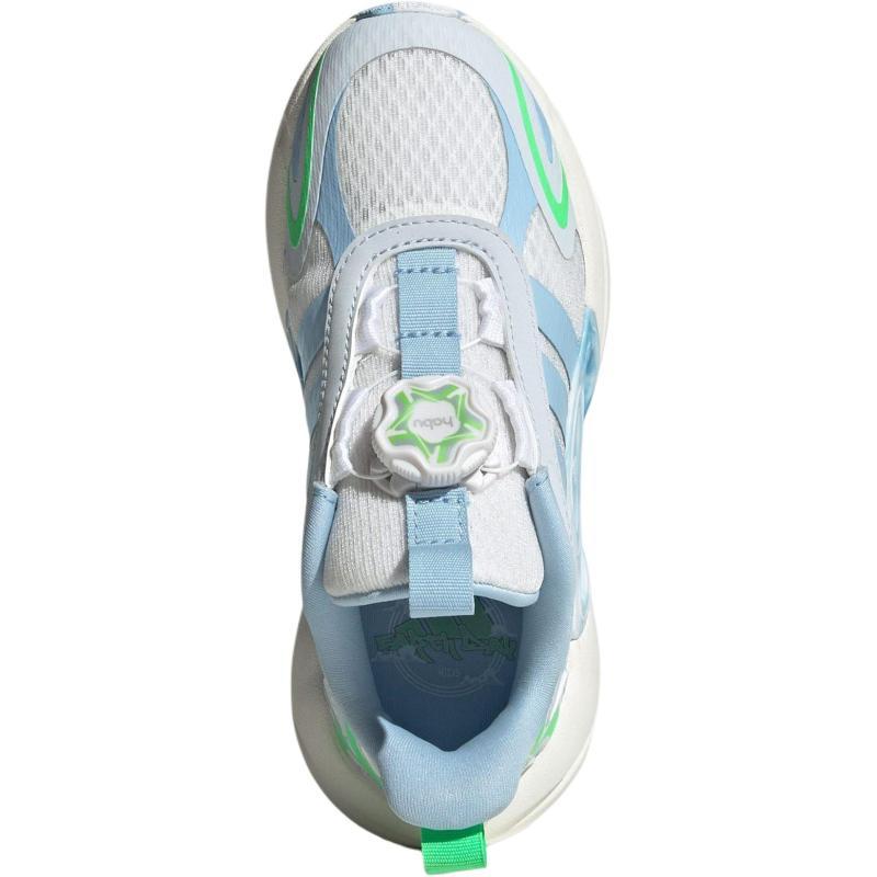 Adidas Galaxy Anti Slip Wear Resistant Low Top Kids Lifestyle Shoes Bright White/Pink Blue/Light Blue Kids' Sneakers JQ6753