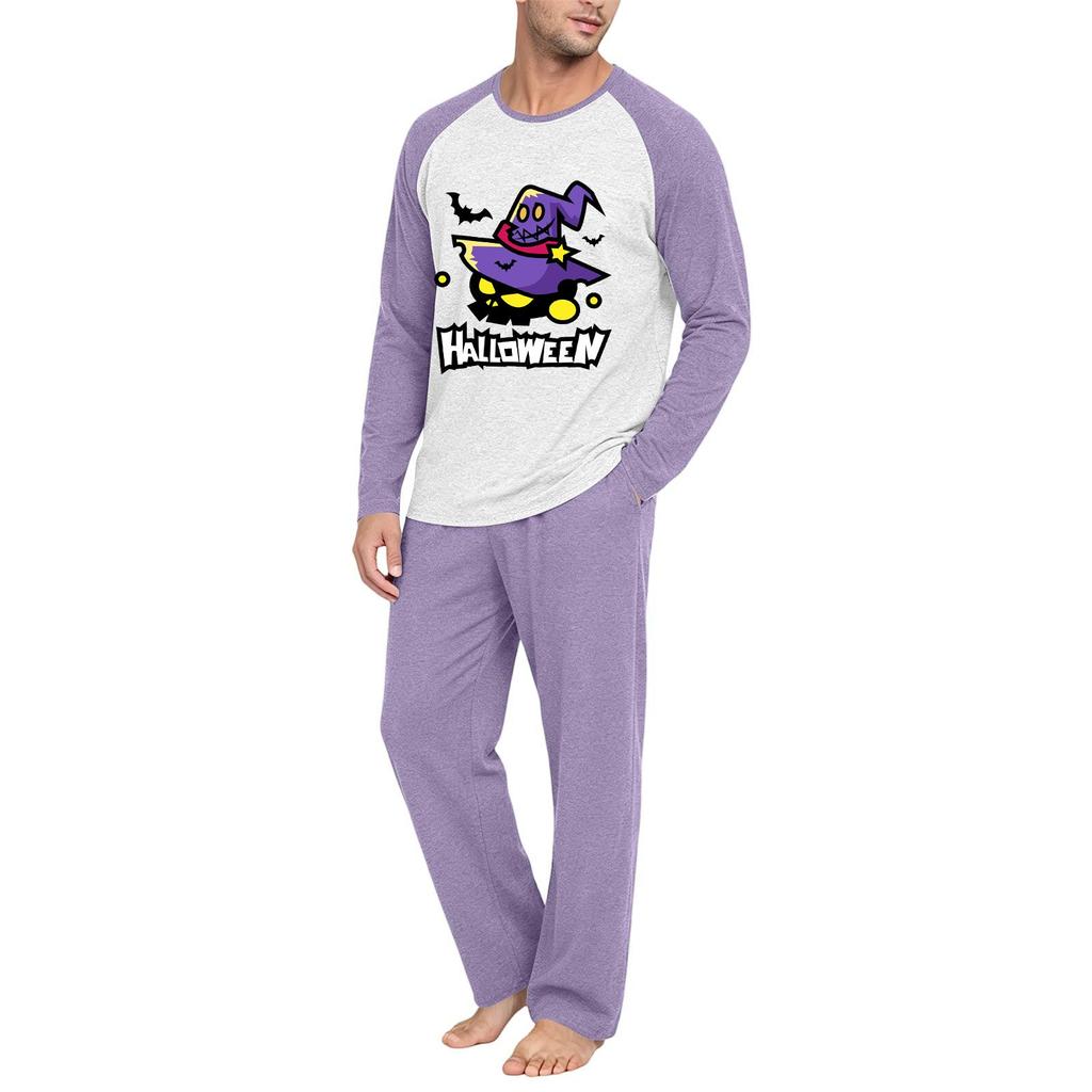Men's Long Sleeve Pajama Set - Two Piece Comfortable Sleepwear for Nighttime and Lounging