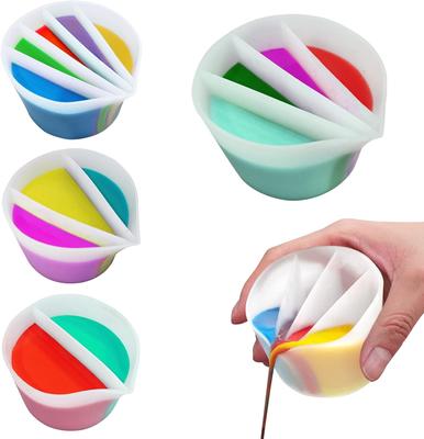 Split Cup for Paint Pouring, Fluid Art Split Cup Acrylic Paint Pour Split Cup Resin Pouring DIY Making Painting Tools