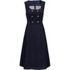 Women's Removable Belt Denim A-line Dress