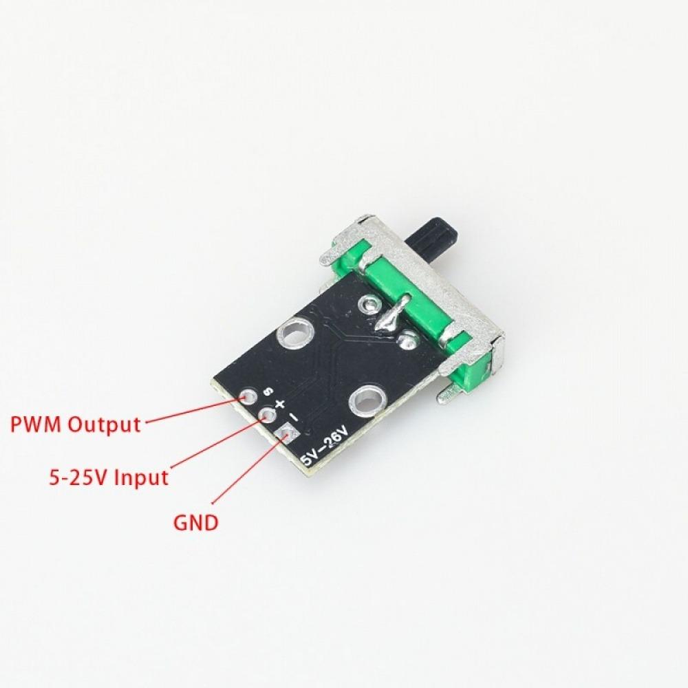 Sliding-Type Servo Tester Brushless Electronic Speed Controller Motor Speed Controller PWM Signal Generator Fan Speed Regulator