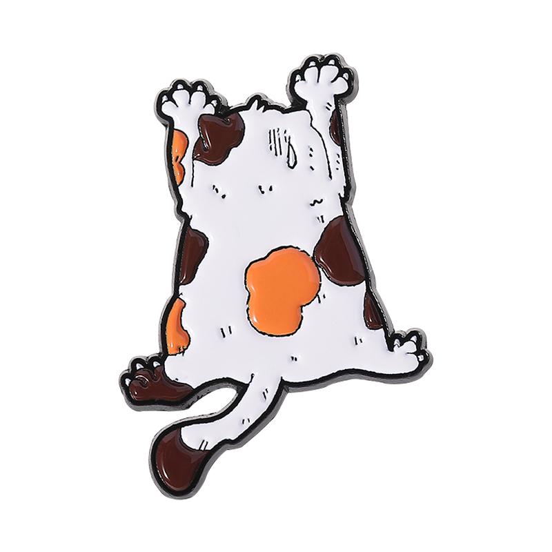 Cartoon Anime Character Enamel Pin Cute Cat Red Rabbit Dinosaur Frog Animal Brooches Lapel Badge Funny Jewelry Gifts For Friends