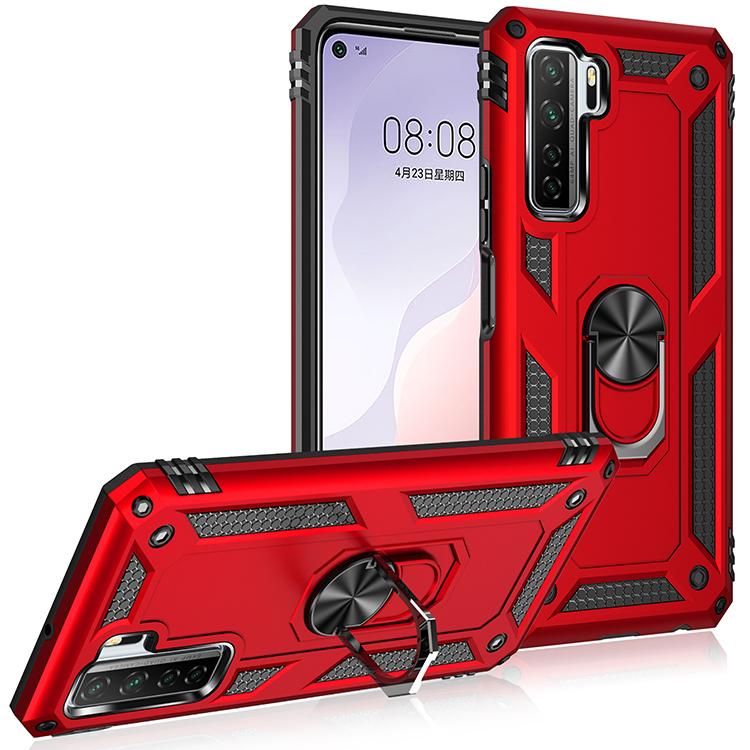 Case for P40 Lite 5G Armor Rugged Military Shockproof Magnet Car Holder Ring Cover for Huawei P 40 Lite 5G