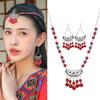 Ethnic Style Jewelry, Ancient Hanfu, Dunhuang Feitian Accessories, Beaded Tassel Necklace, Headgear, Simple And Thin Forehead Jewelry.